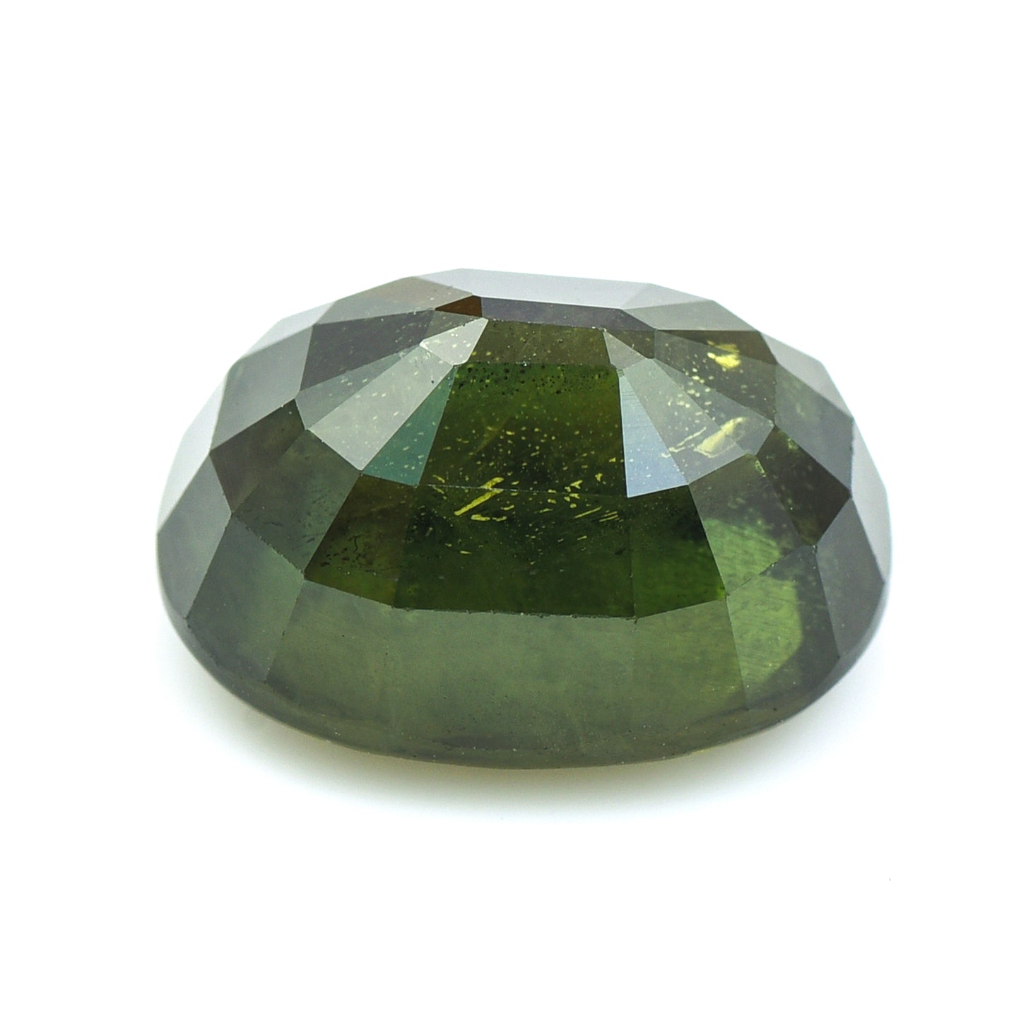 9.73 Natural Corundum Green Sapphire Rectangular Cushion Mixed Cut Gemstone