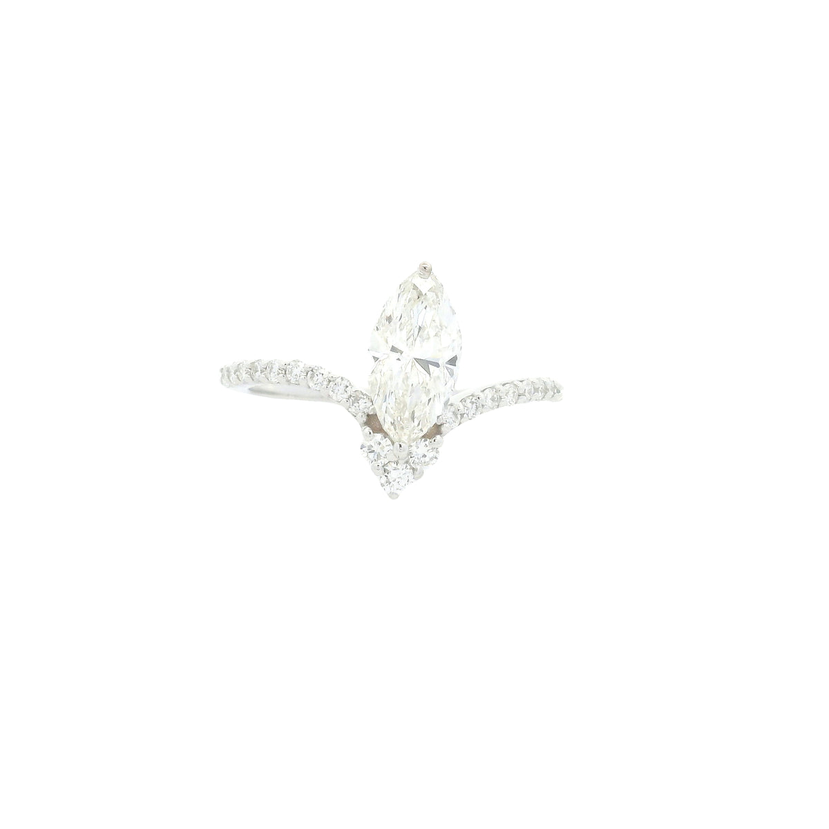 1.30 Carats Lab Grown Diamond 14K Gold Ring