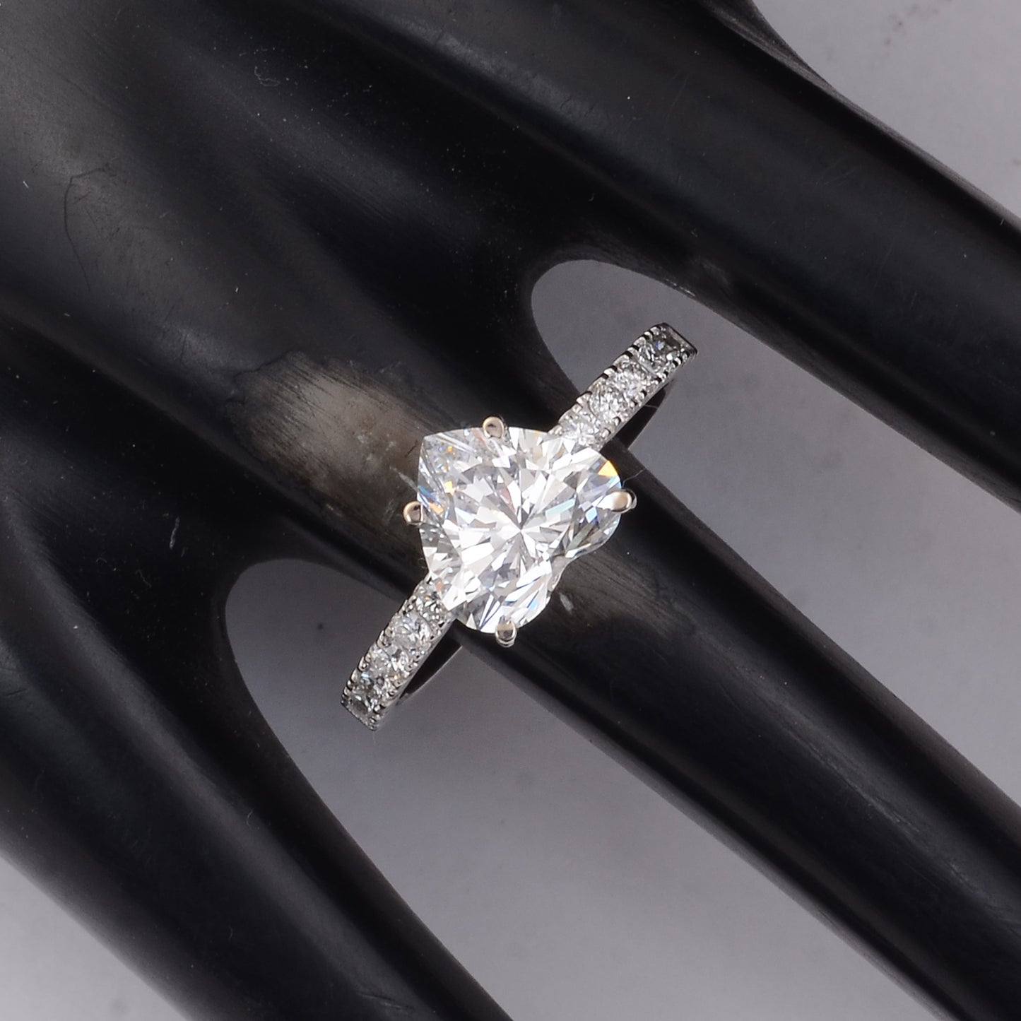 2.42 Carats Lab Grown Diamond 14K Gold Ring