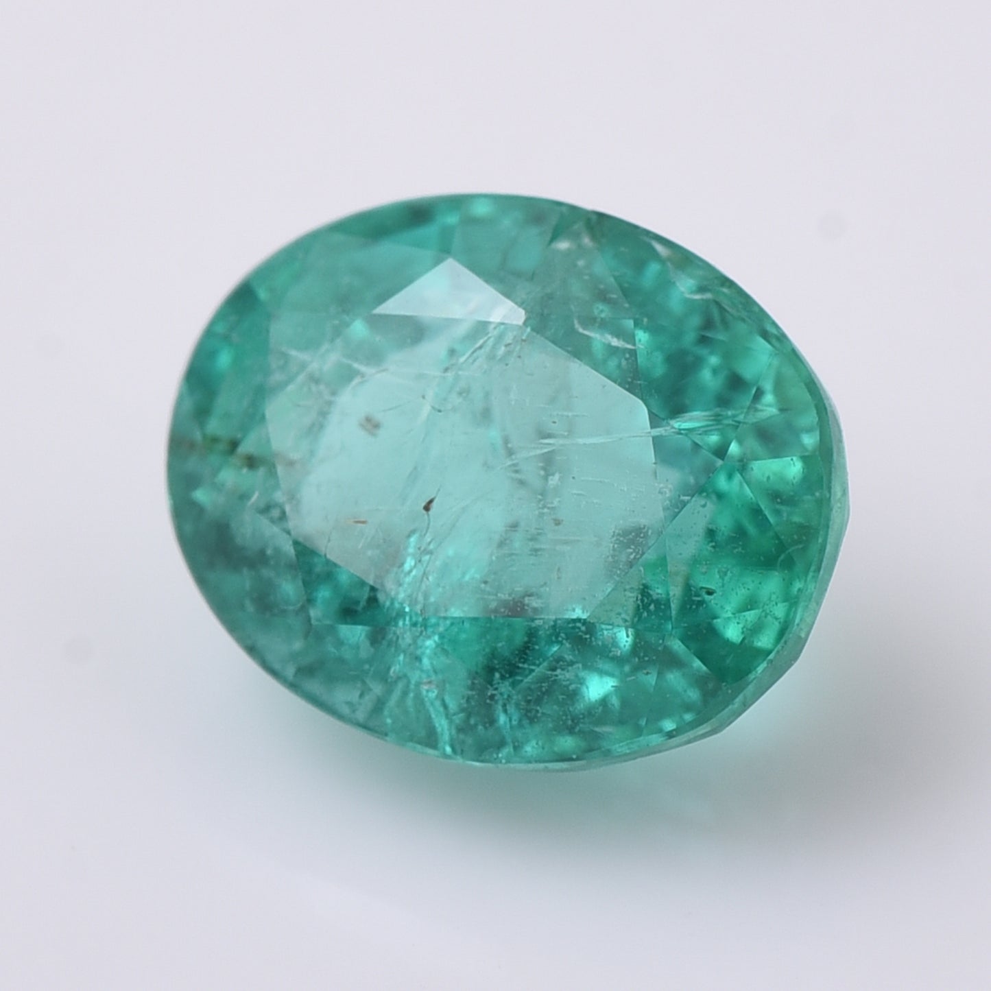 3.05 Natural Beryl Emerald Oval Mixed Cut Gemstone