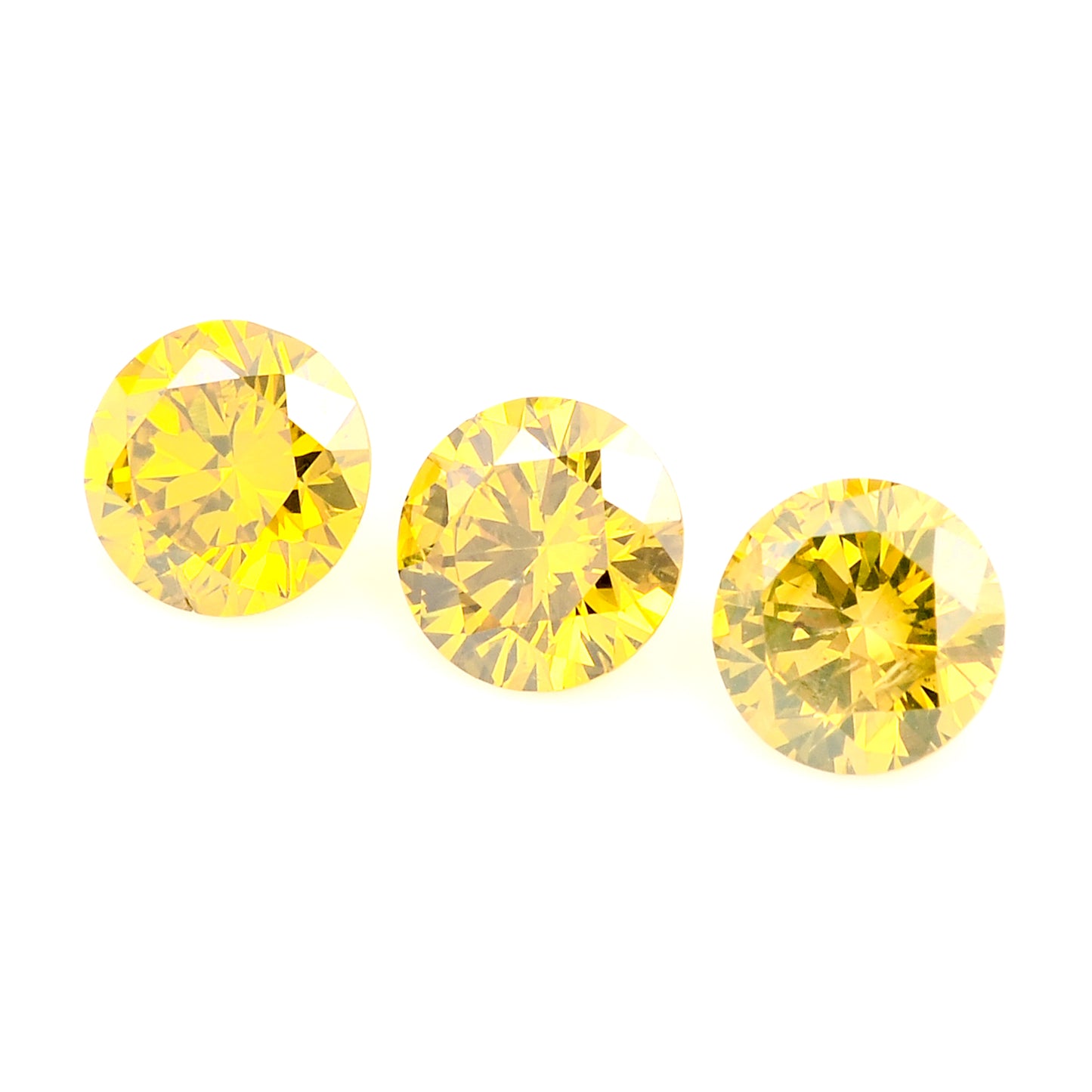 0.56 Yellow Diamond Round Loose Gemstone