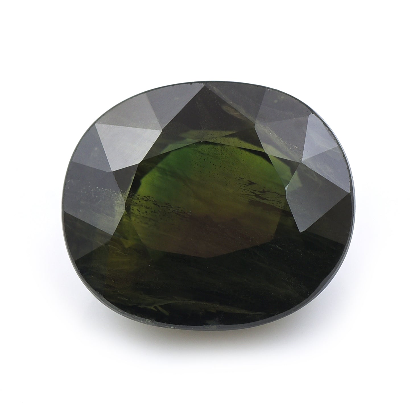 7.33 Natural Corundum Green Sapphire Rectangular Cushion Mixed Cut Gemstone