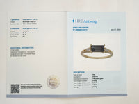 1.13 Ct Rectangle Step Cut Natural Tourmaline 14K Gold Ring