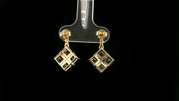 3.00 Ct Square Tourmaline 14K Gold Earrings