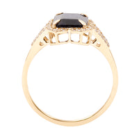 2.51 Ct Octagon Natural Sapphire 14K Gold Ring