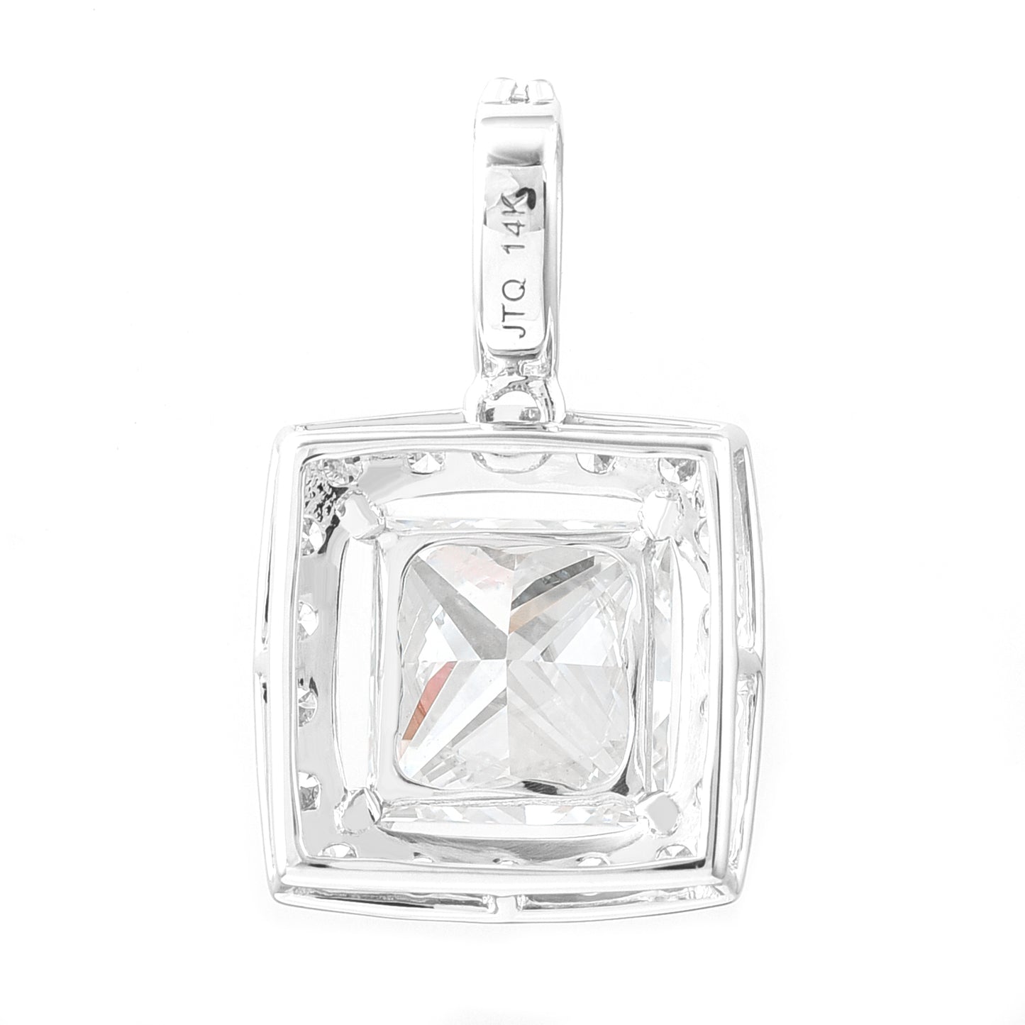 2.57 Carats Lab Grown Diamond 14K Gold Pendant
