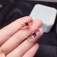 Garnet 925 Sterling Silver Ring