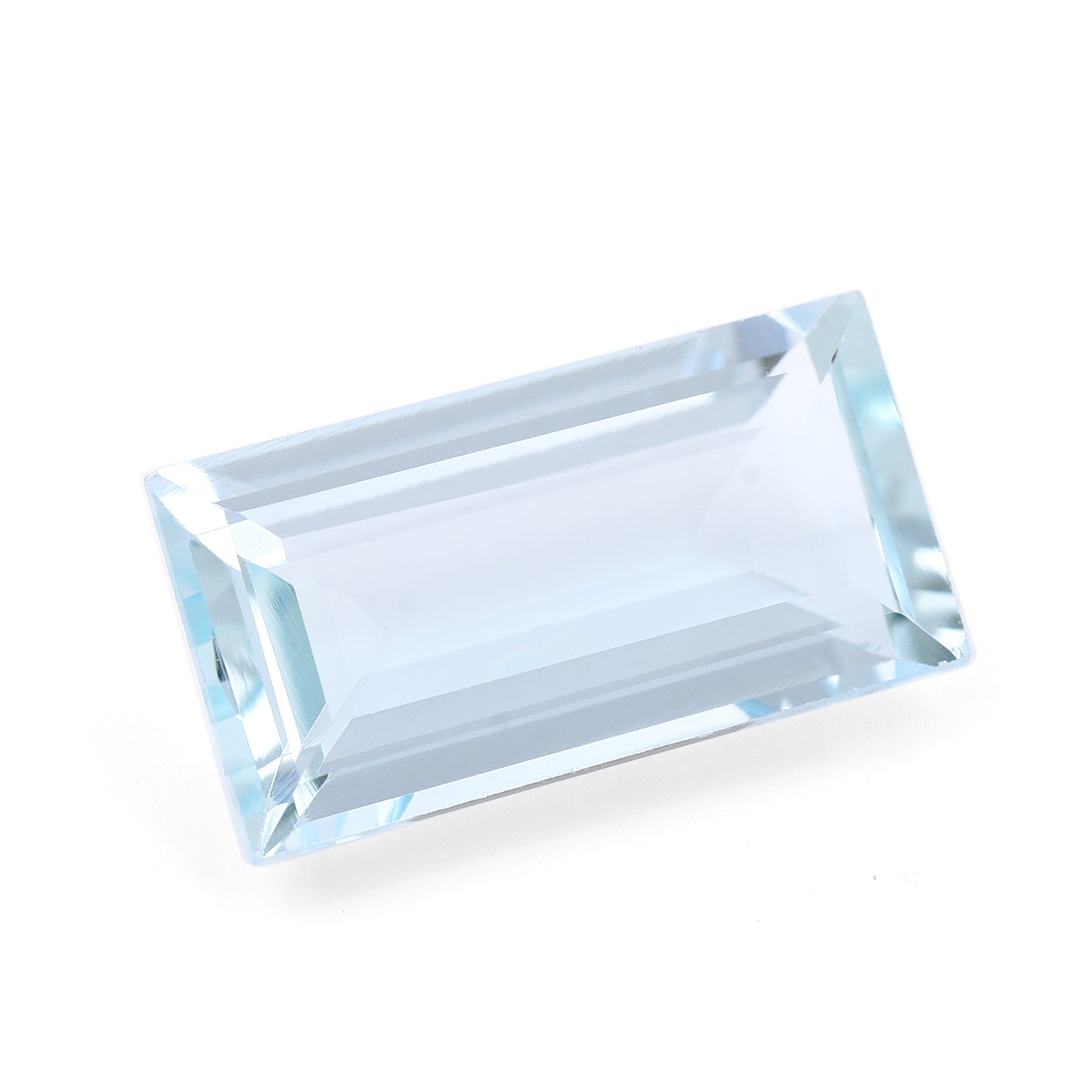 4.76 Natural Beryl Aquamarine Rectangular Step Cut Gemstone