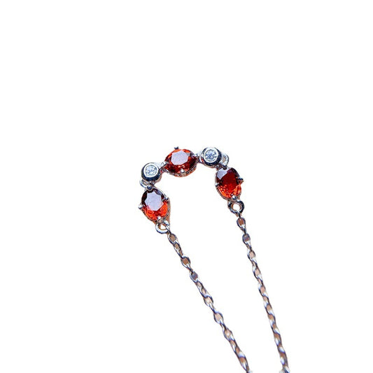 Garnet 925 Sterling Silver Ring