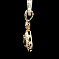 0.63 Ct Pear Sapphire 14K Gold Pendant