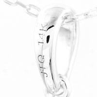 1.38 Carats Lab Grown Diamond 14K Gold Pendant