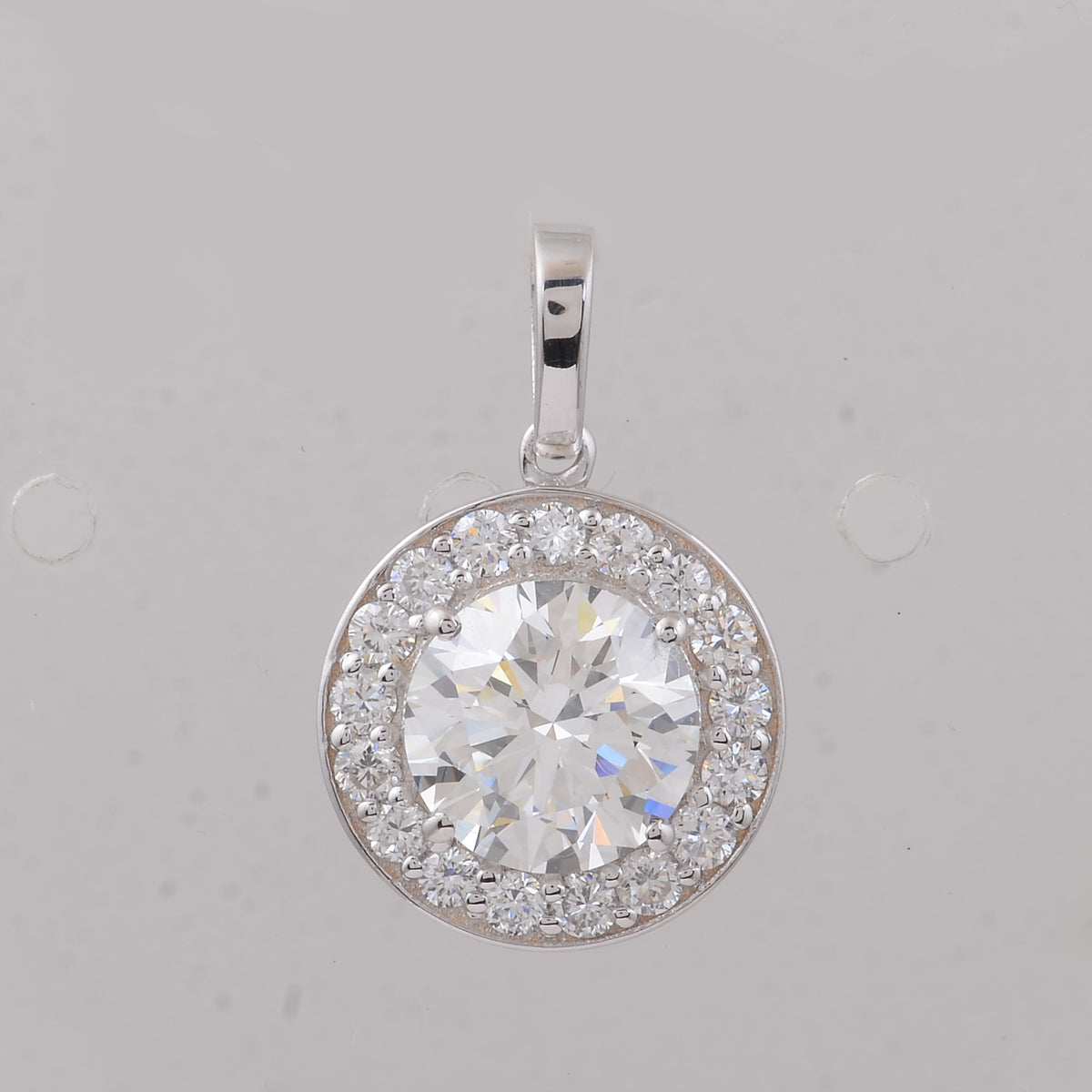 2.42 Carats Lab Grown Diamond 14K Gold Pendant