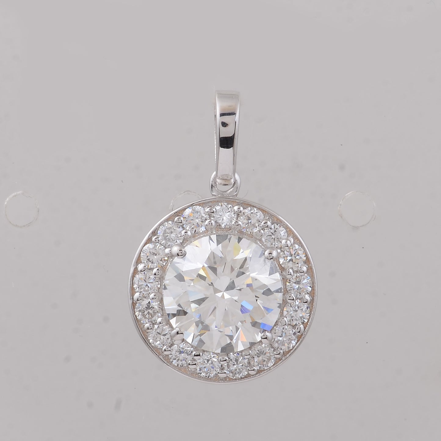 2.42 Carats Lab Grown Diamond 14K Gold Pendant