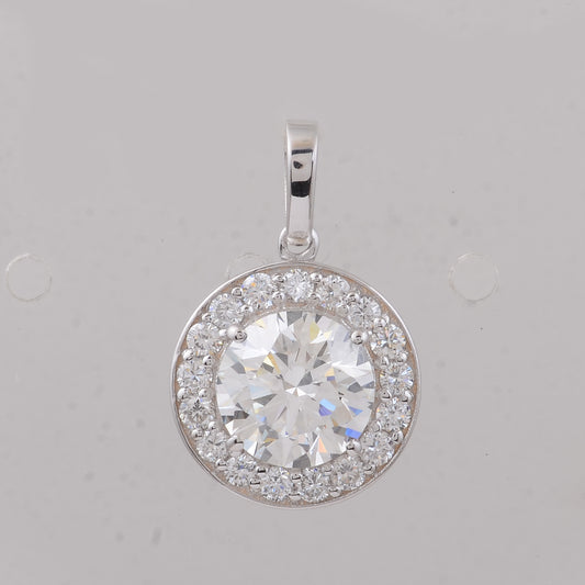 2.42 Carats Lab Grown Diamond 14K Gold Pendant