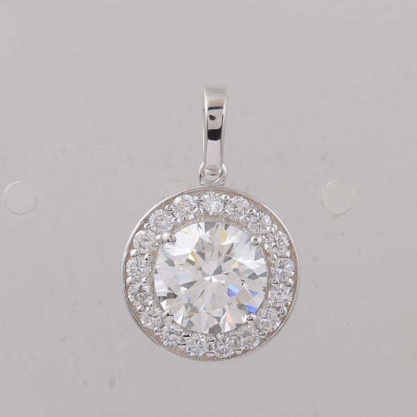 2.42 Carats Lab Grown Diamond 14K Gold Pendant