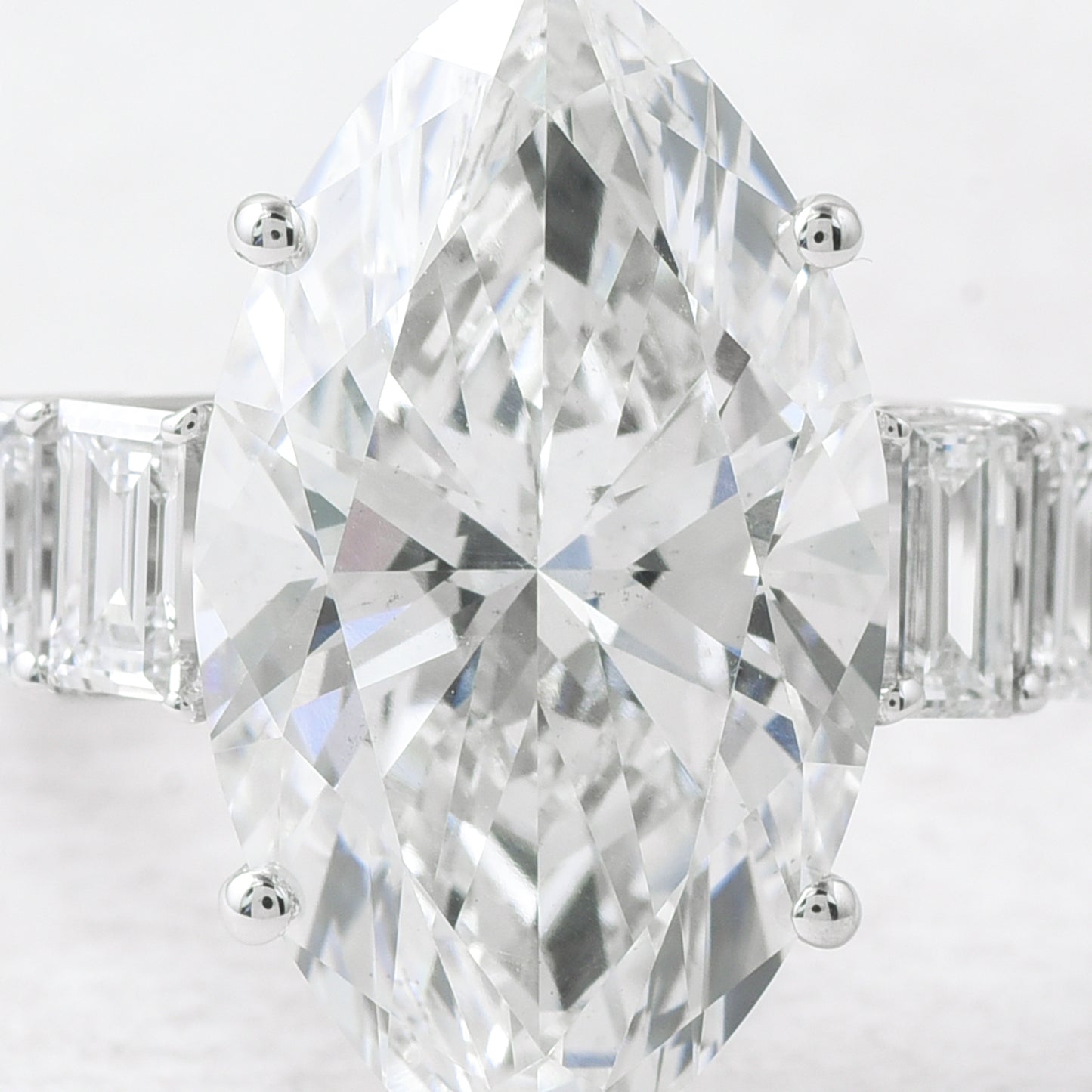 5.98 Ct Marquise Lab Grown Diamond 14K Gold Ring