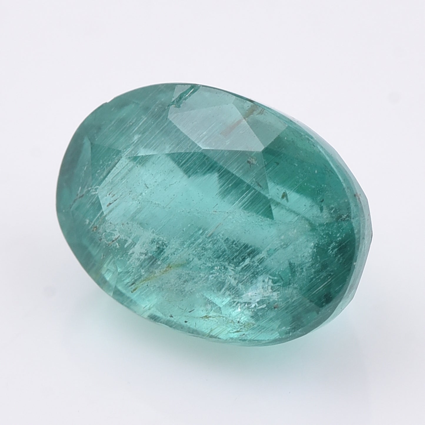 1.6 Natural Beryl Emerald Oval Mixed Cut Gemstone