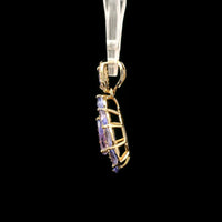 1.98 Ct Pear Tanzanite 14K Gold Pendant