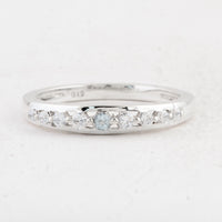 0.36 Ct Round Swiss Blue Topaz 925 Sterling Silver Ring