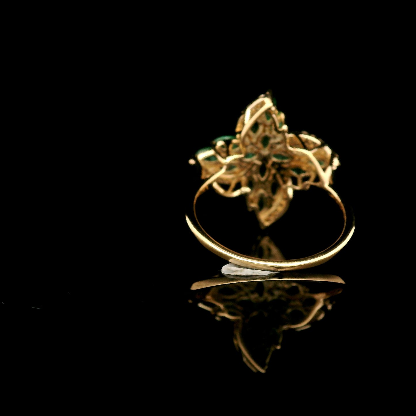 1.16 Ct Marquise Emerald 14K Gold Ring