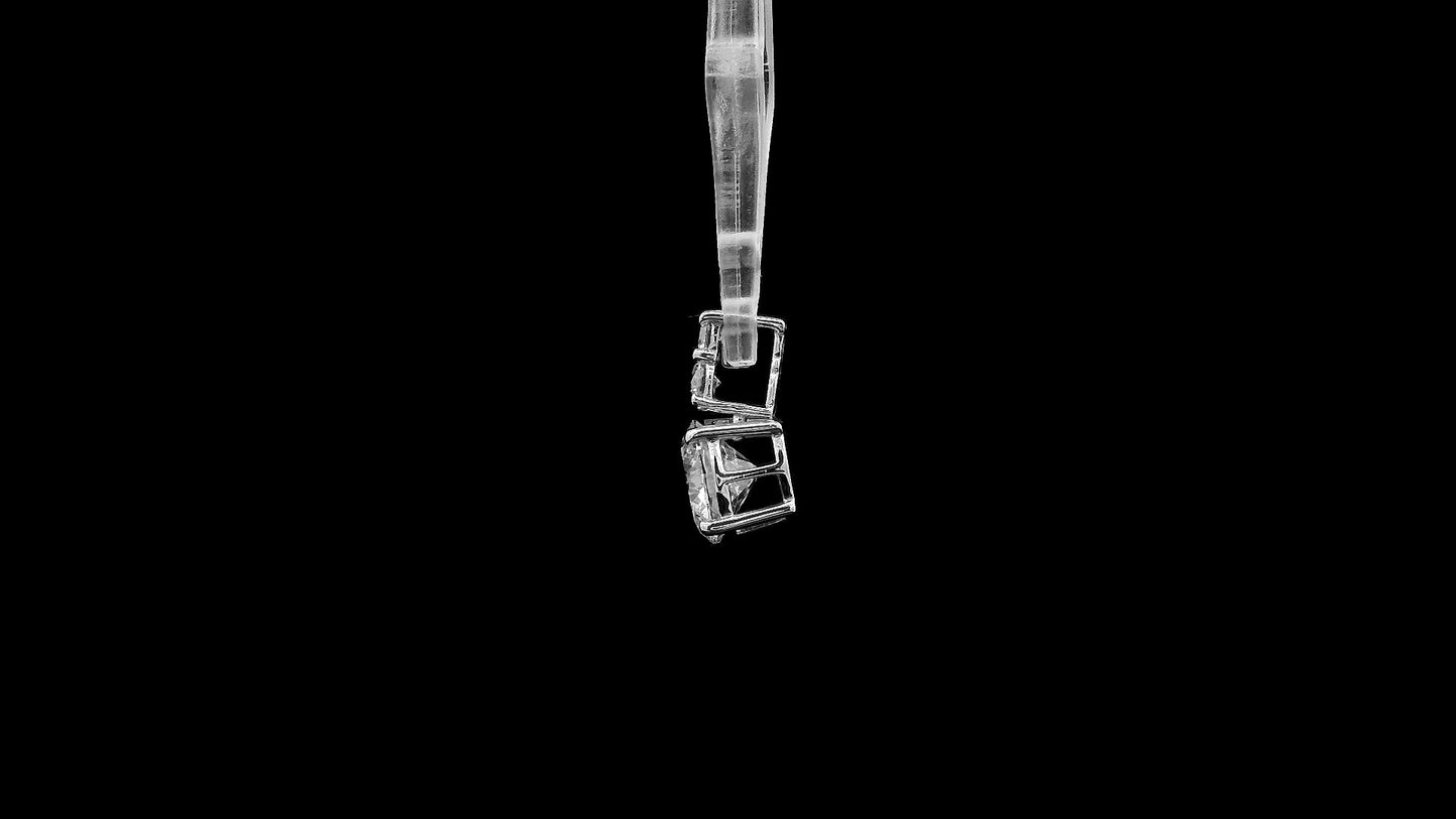 1.17 Ct Round Lab Grown Diamond 14K Gold Pendant