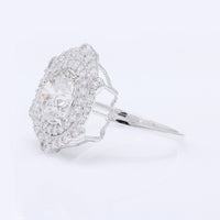 2.73 Carats Lab Grown Diamond 14K Gold Ring