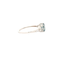 1.69 Carats Blue Lab Grown Diamond 14K Gold Ring