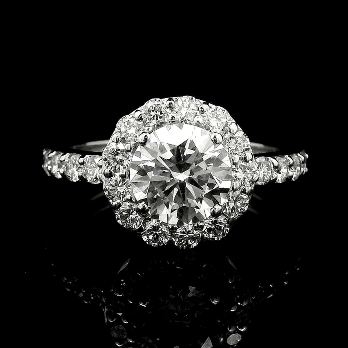 2.32 Carats Lab Grown Diamond 14K Gold Ring