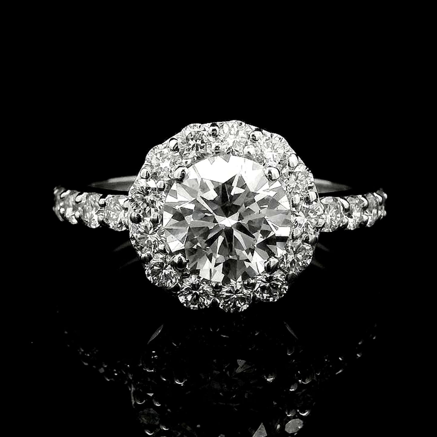 2.32 Carats Lab Grown Diamond 14K Gold Ring