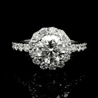 2.32 Carats Lab Grown Diamond 14K Gold Ring