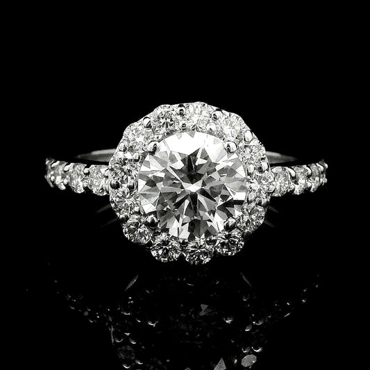 2.32 Carats Lab Grown Diamond 14K Gold Ring