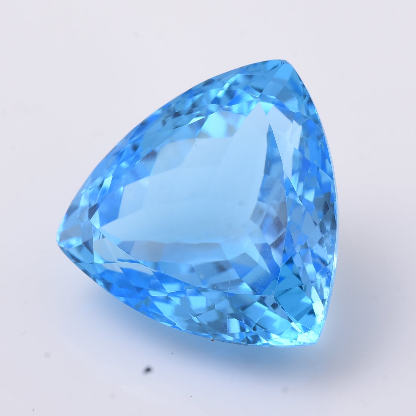 36.33 Natural Topaz Blue Topaz Triangular Mixed Cut Gemstone
