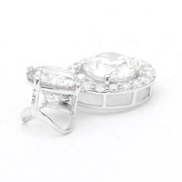 3.84 Carats Lab Grown Diamond 14K Gold Pendant