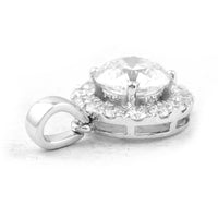 2.34 Carats Lab Grown Diamond 14K Gold Pendant