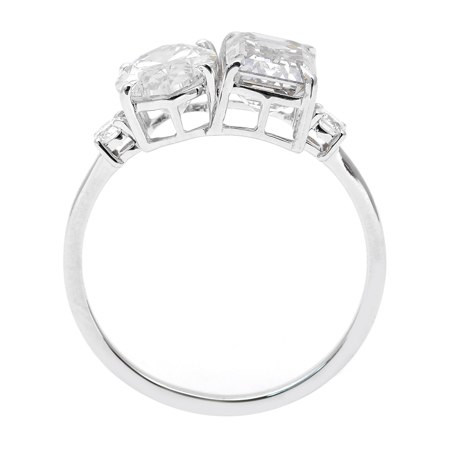3.56 Carats Lab Grown Diamond 14K Gold Ring