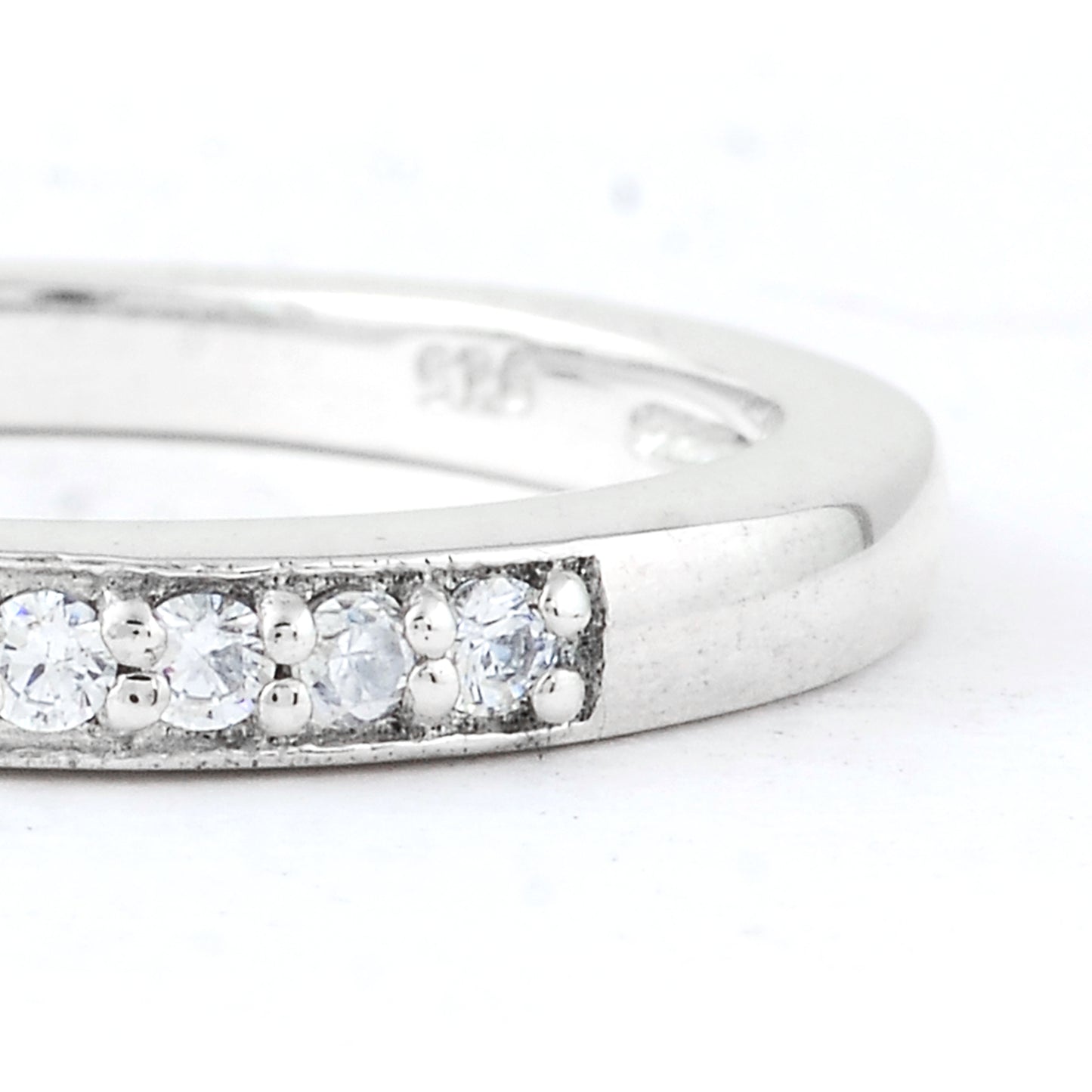 0.26 Ct Round Cubic Zirconia, 925 Sterling Silver Ring