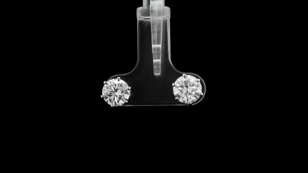2.16 Carats Lab Grown Diamond 14K Gold Earrings
