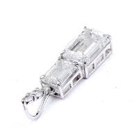 3.25 Ct Octagon Lab Grown Diamond 14K Gold Pendant