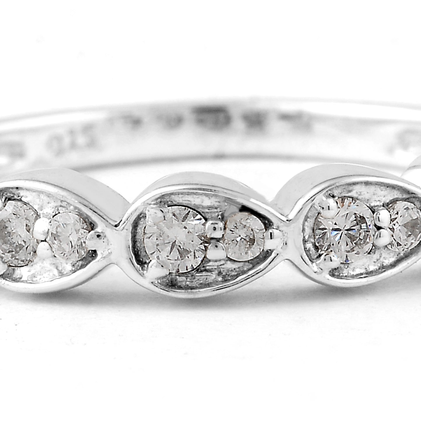 0.58 Ct Round Cubic Zirconia, 925 Sterling Silver Ring