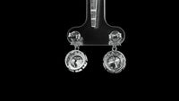 3.42 Carats Lab Grown Diamond 14K Gold Earrings