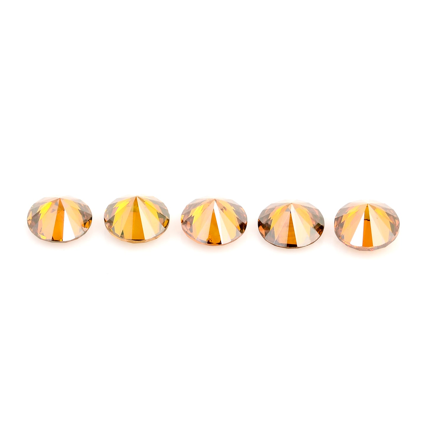 0.84 Red Diamond Round Loose Gemstone