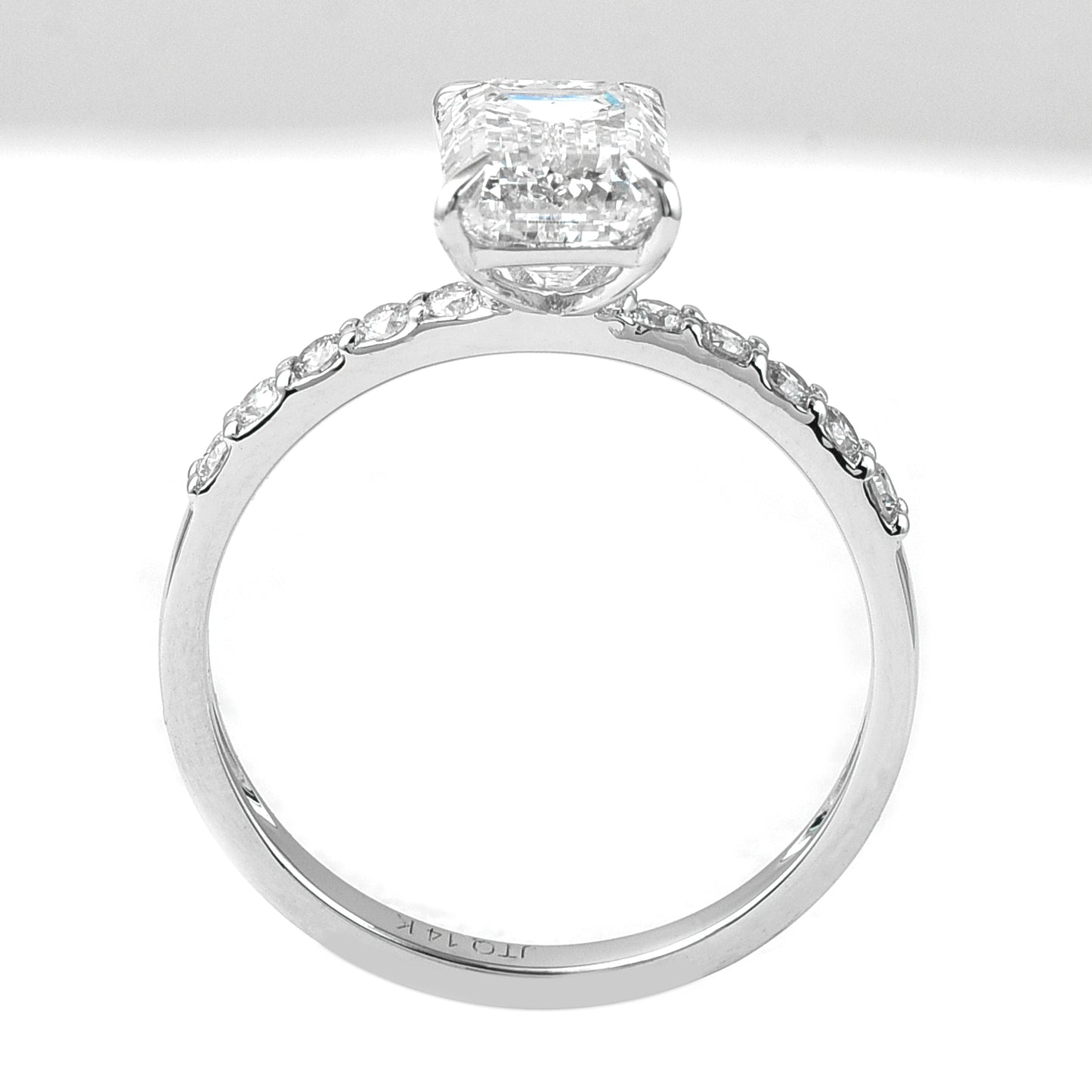 2.14 Carats Lab Grown Diamond 14K Gold Ring