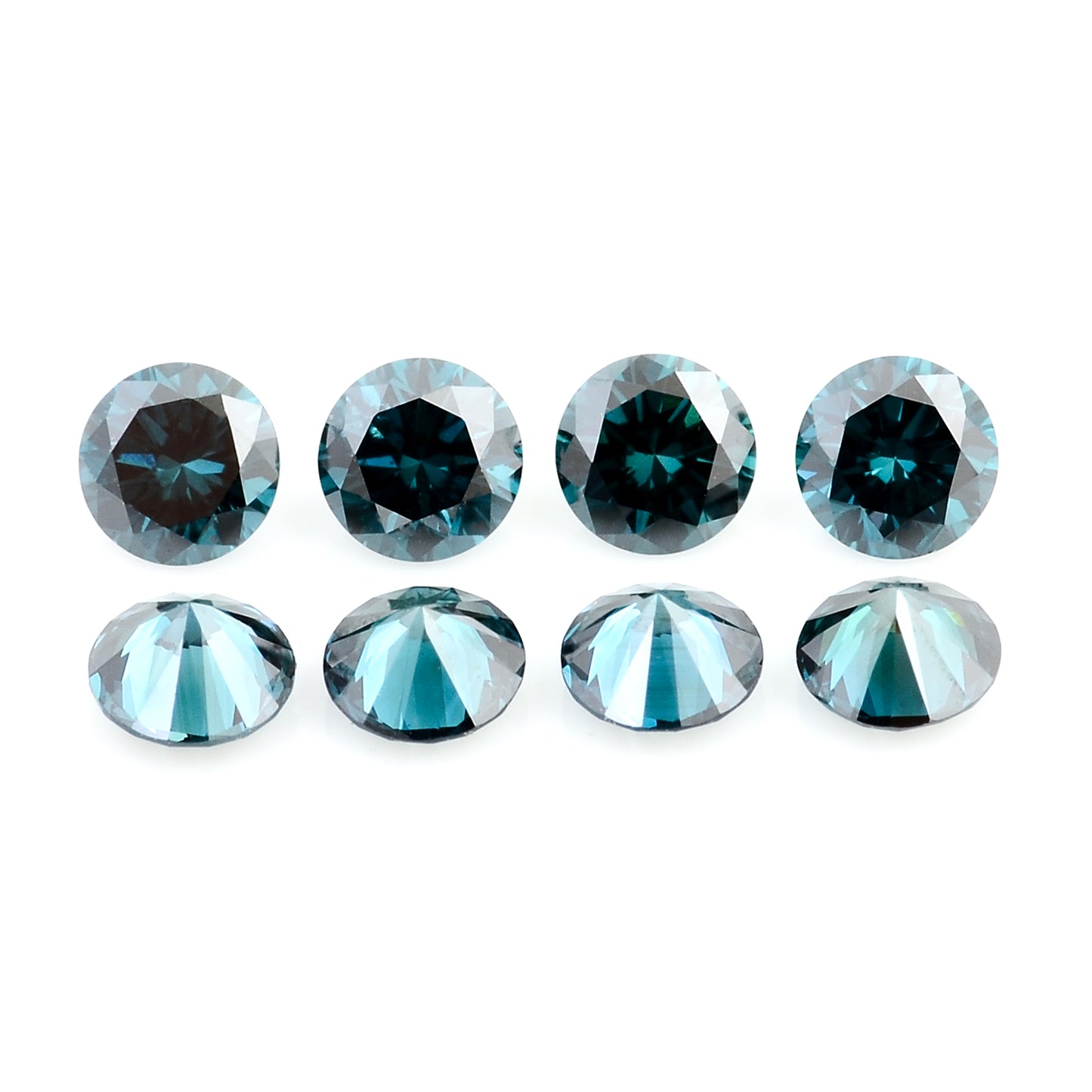 0.64 Blue Diamond Round Loose Gemstone