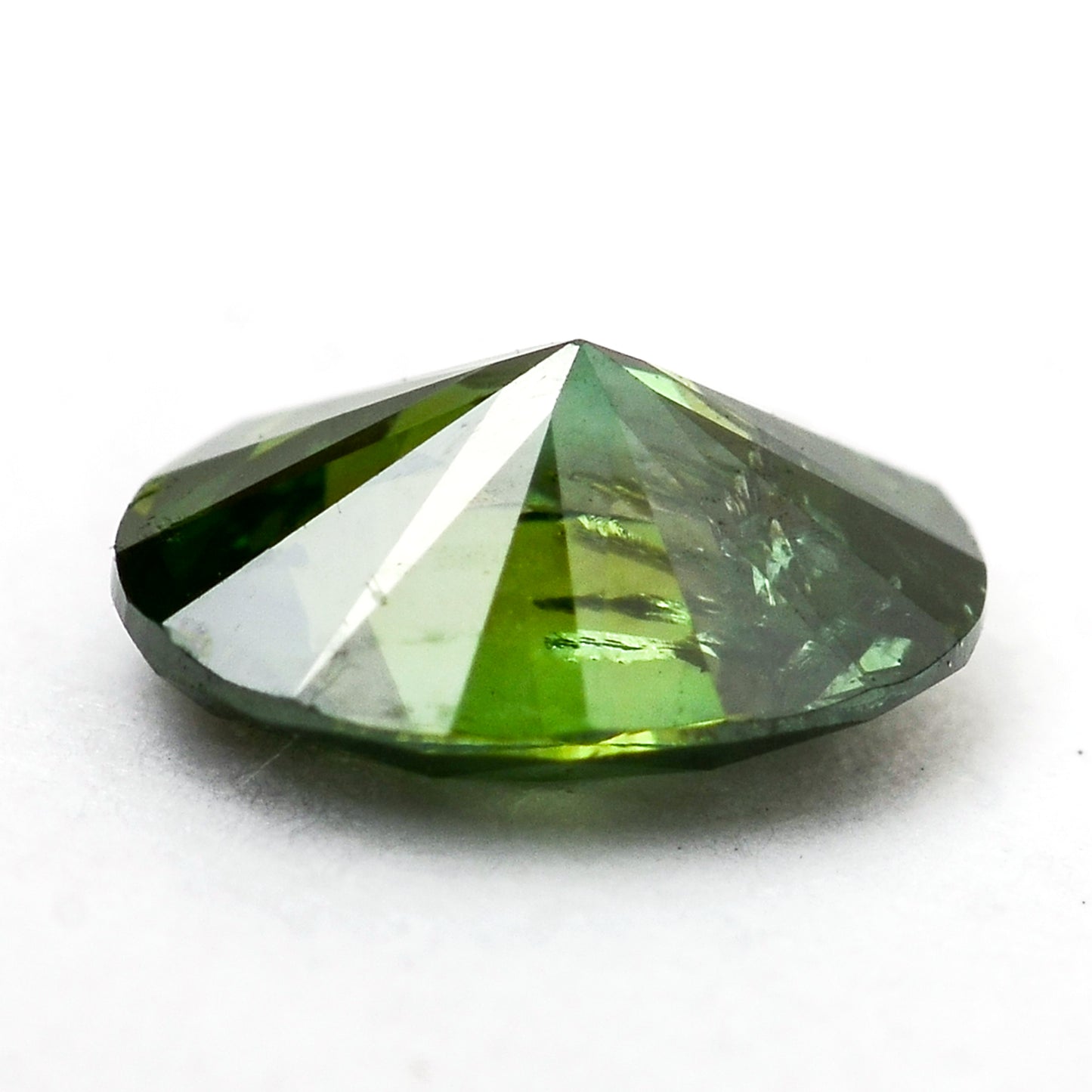 0.34 Green Diamond Pear Loose Diamond