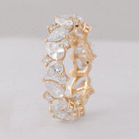 3.61 Carats Lab Grown Diamond 14K Gold Ring