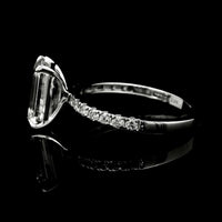3.18 Carats Lab Grown Diamond 14K Gold Ring