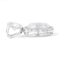 3.45 Carats Lab Grown Diamond 14K Gold Pendant