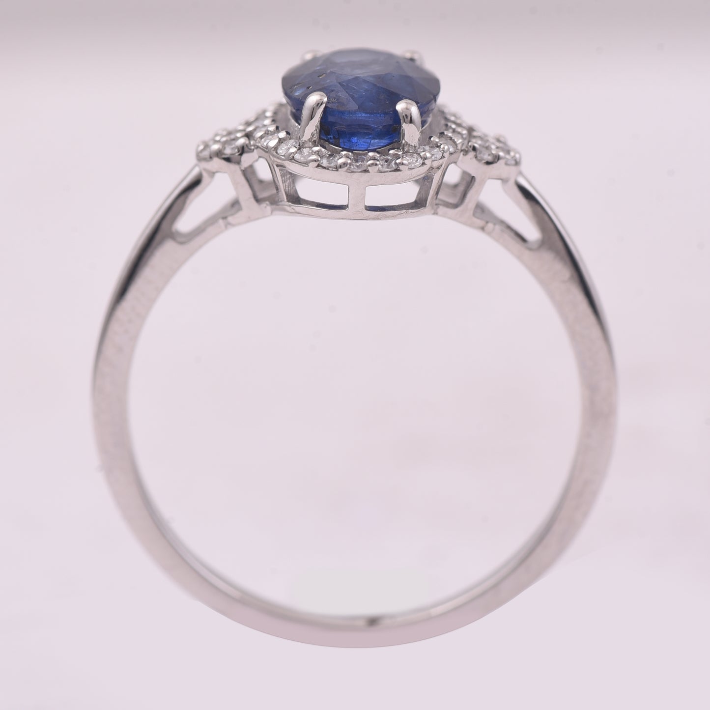 1.78 Ct Oval Mixed Cut Natural Sapphire 950 Platinum Ring