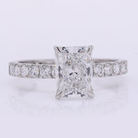 2.42 Carats Lab Grown Diamond 950 Platinum Ring