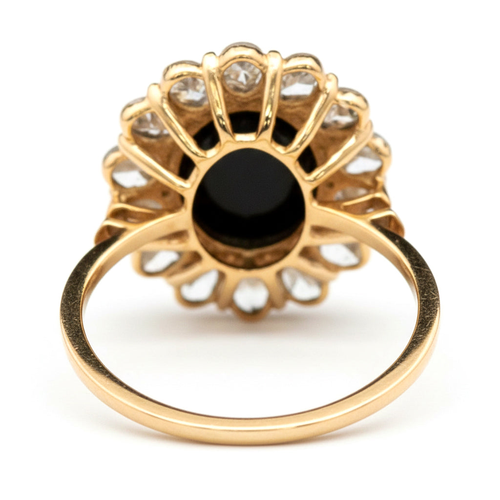 7.91 Ct Oval Sapphire 9K Gold Ring